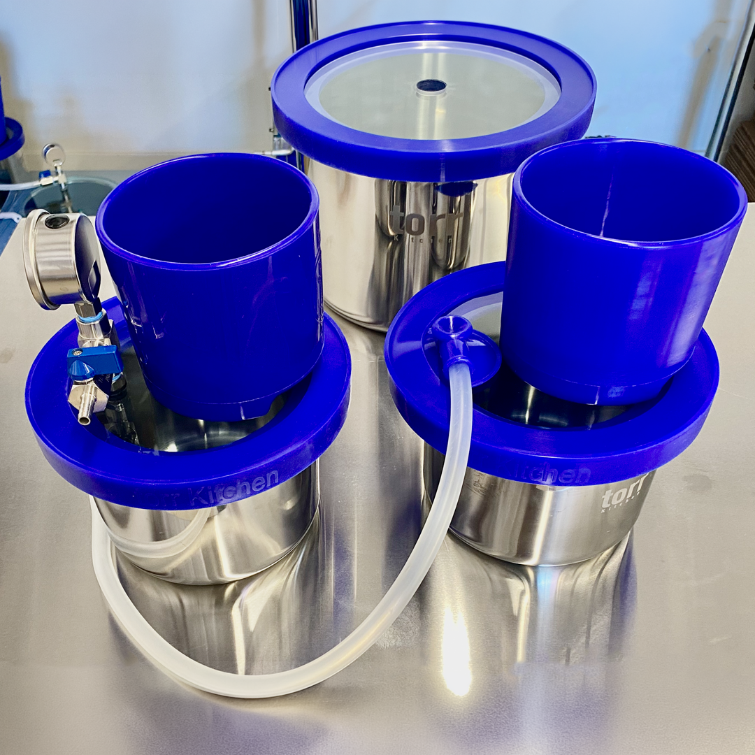 Lid Set - 2 Hole Glass with Seal