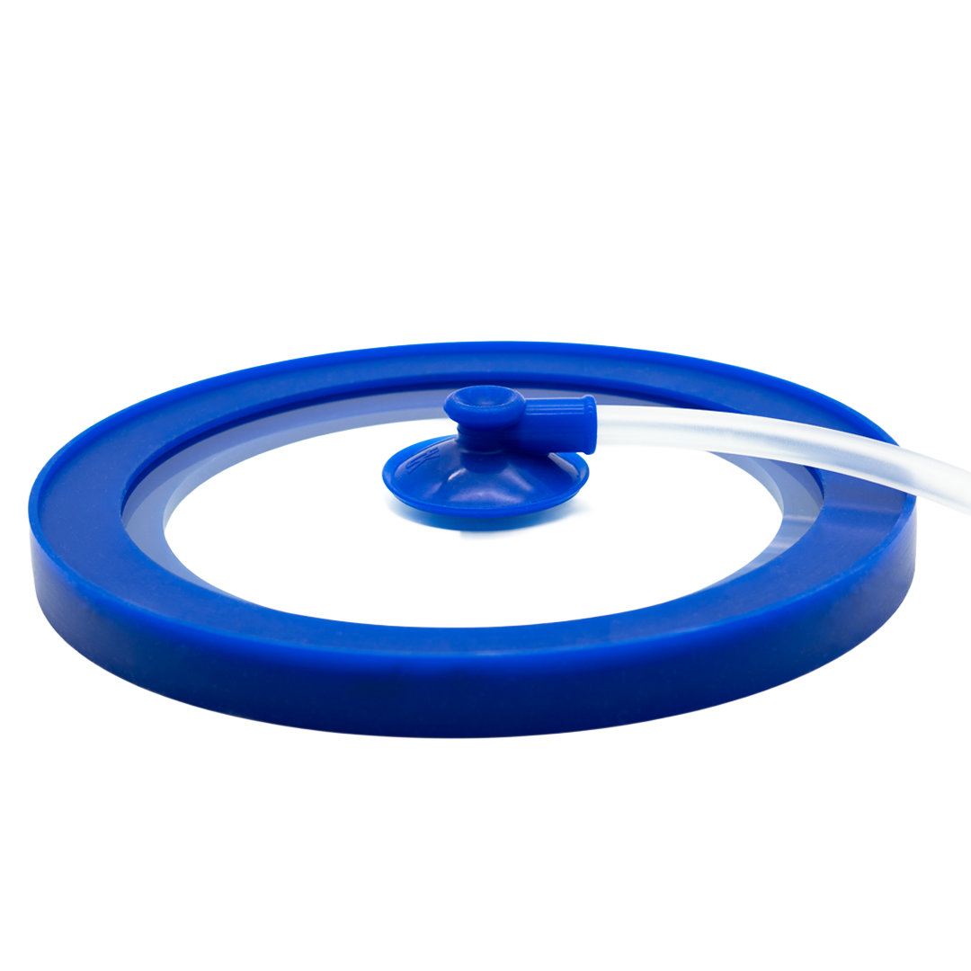 Lid Set - 12mm Center Hole Glass with Seal