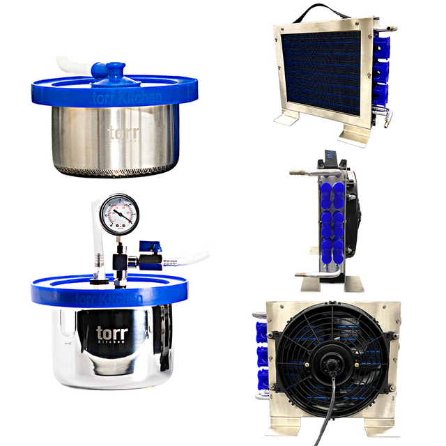 Air Cooled Base Set: Flow Port & Gauge