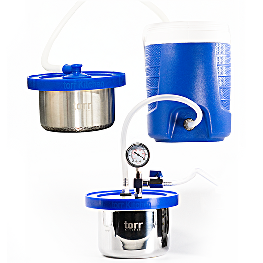 Ice Cooled Base Set: Flow Port & Gauge